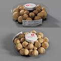 Fresh Melon Seeds In Transparent Container With White Lid And Label