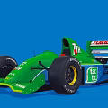Green Formula Race Car Featuring Castrol Logo 7H Number And Pirelli Tires