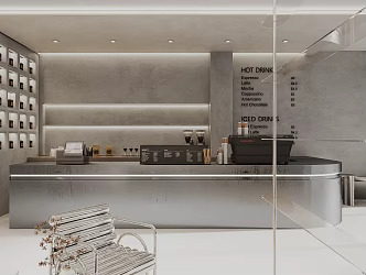 Industrial LOFT Coffee Shop Coffee Buyer's Shop 3d model