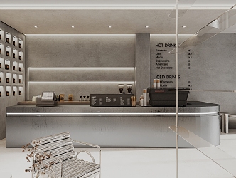 Industrial LOFT Coffee Shop Coffee Buyer's Shop 3d model