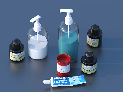 Facial Cleanser Facial Cleanser Cosmetics 3d model