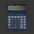 Brixton 8800 Blue Electronic Calculator With Numeric Keypad And Display Screen