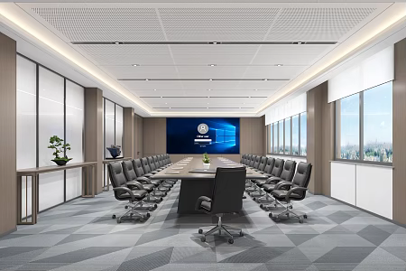 Conference Room Now Conference Room Big Conference Room 3d model