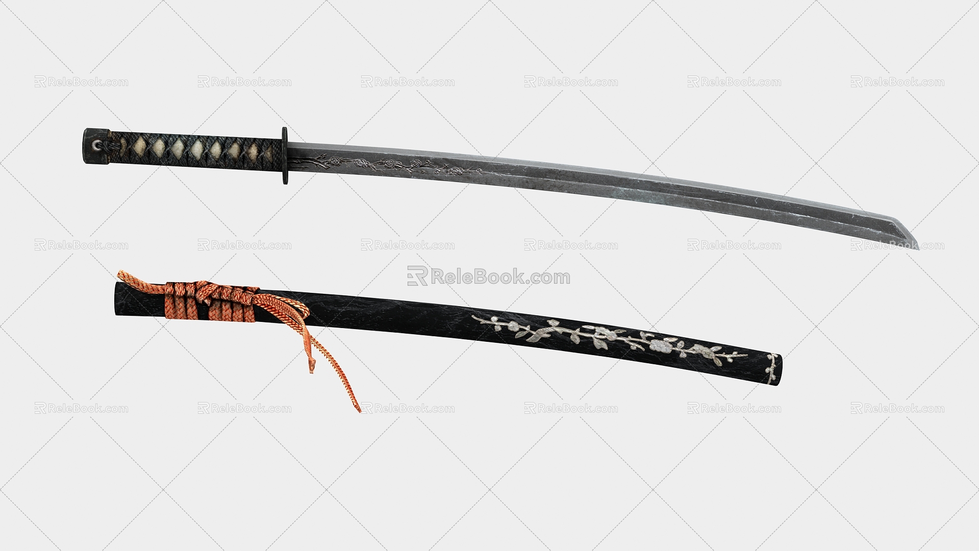 Modern Sword Long Sword Dagger Samurai Sword 3d model