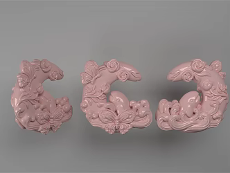 Cute little whale spray butterfly 3d model