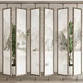 Screen partition Decorative screen partition 3d model