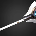 Scepter Cane Axe Energy Stick Tomahawk Weapon Axe 3d model