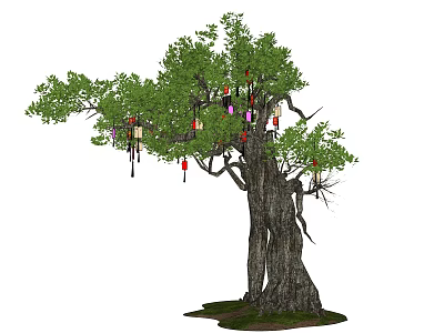 modern tree tree tree modeling tree 3d model