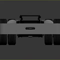 Mechanical Car Chassis Frame Structure With Wheels And Suspension Parts
