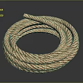 Coiled Natural Hemp Rope With Strong Durable Material For Household Decorative Use