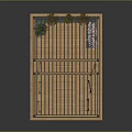 Modern Black Pergola with Lattice Roof Wooden Deck Dining Table Chairs and Planter Box