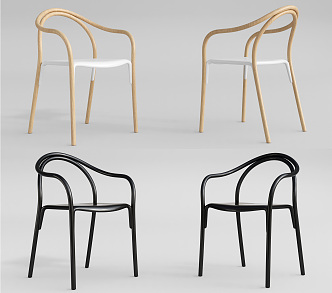 Modern Dining Chair Single Chair 3d model