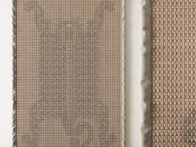 Modern Square Carpet With Woven Geometric Pattern Neutral Tones And Fringe Details 3d model
