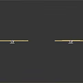 White Square Boards With Yellow Strips Wooden Strips And Metal Parts