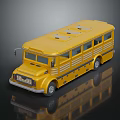 Modern School Bus 3d model