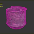 Antique Terracotta Clay Pot With Dual Handles And Distressed Texture