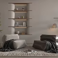 Lazy Sofa Leisure Area 3d model