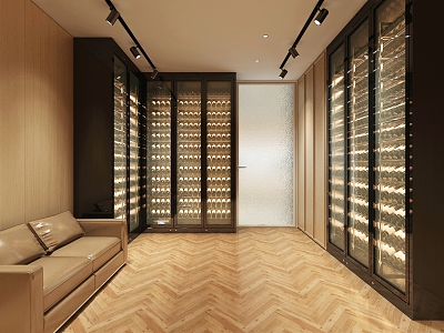 Modern Wine Cellar Stainless Steel Red Wine Cellar Cold Storage Room Constant Temperature Room Constant Temperature Cabinet Display Cabinet Cold Storage Cabinet Red Wine Cellar 3d model