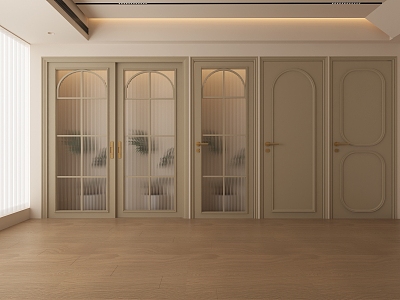 Door Changhong glass door French door sliding door swing door bedroom door kitchen door toilet door 3d model