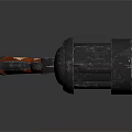 Multi Barrel Space Rocket Launcher With Metallic Structure And Wooden Grip