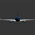 Sleek White Passenger Plane With Blue Red Tail Row Of Windows And Shiny Wings