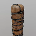 Wooden Sports Equipment Baseball Bat With Wrapped Handle Grip Design