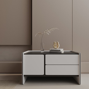 Modern Bedside Cabinet 3d model