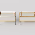 Two Modern Wooden Benches With Black Metal Legs And Minimalist Design