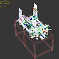 USB automatic assembly machine 3d model
