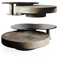 Modern Round Dining Tables With Wooden Tops And Metal Bases Design
