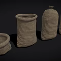 Hessian Household Storage Sacks With Open Top And Tied Closure In Various Shapes