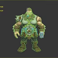 Strong Female Warrior Character With Muscular Build And Armor Details