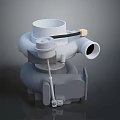 High Performance Turbocharger With White Design And Piping Structure For Automotive Engines