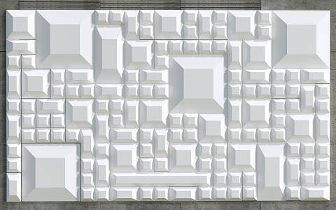 Modern background wall image wall 3d model