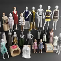 Modern Model Clothing Model Child Model 3d model
