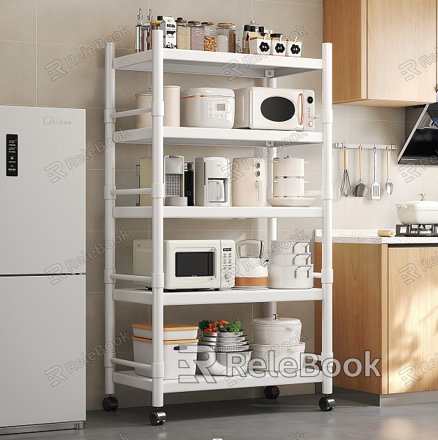 Modern Storage Rack Kitchen Floor Storage Rack model