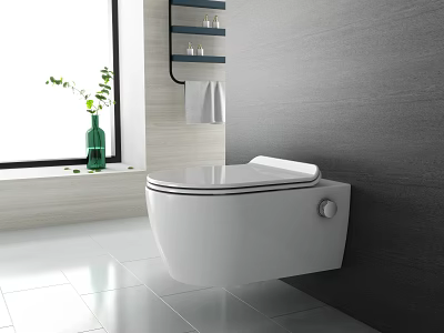 Modern toilet 3d model