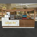 Modern Bar Interior Design With Wooden Structure Marble Counter And Beverage Displays