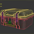 Industrial LOFT Sci-Fi Box Sci-Fi Box Military Box Password Box 3d model