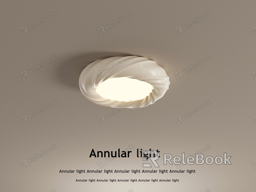 Cream wind ceiling lamp model