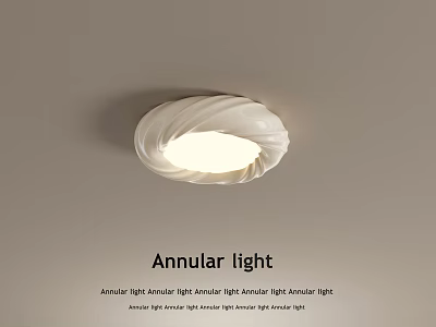 Modern Simple Annular LED Ceiling Lamp For Home Living Room Decor 3d model