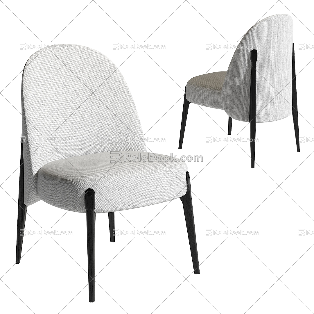 Modern Minotti Dining Chair 3d model