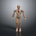 Industrial Robot Single Wheel Robot Double Wheel Robot Assistant Small Robot 3d model