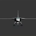 Detailed Military Weapon Fighter Jet Model With Realistic Design And Silver Finish