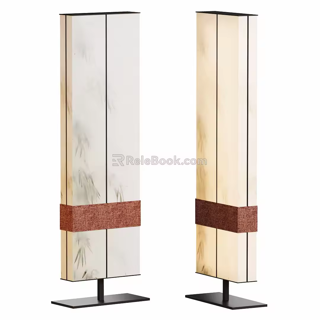 New Chinese floor lamp 3d model