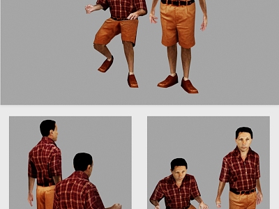 modern man character model