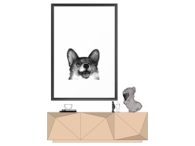 Modern Animal Painting Decorative Painting 3d model Modern Animal Painting Decorative Painting 3d model