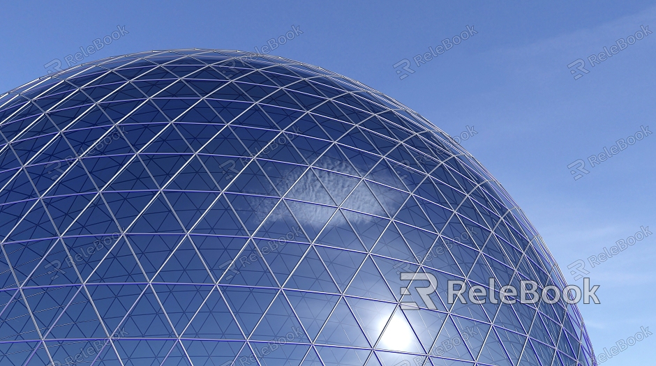 Modern Architecture Spherical Glass Construction Enterprise Commercial model