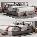 Modern Double Bed 3d model