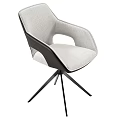 Modern Upholstered Chairs With Metal Frames In Different Colors And Styles 3d model
